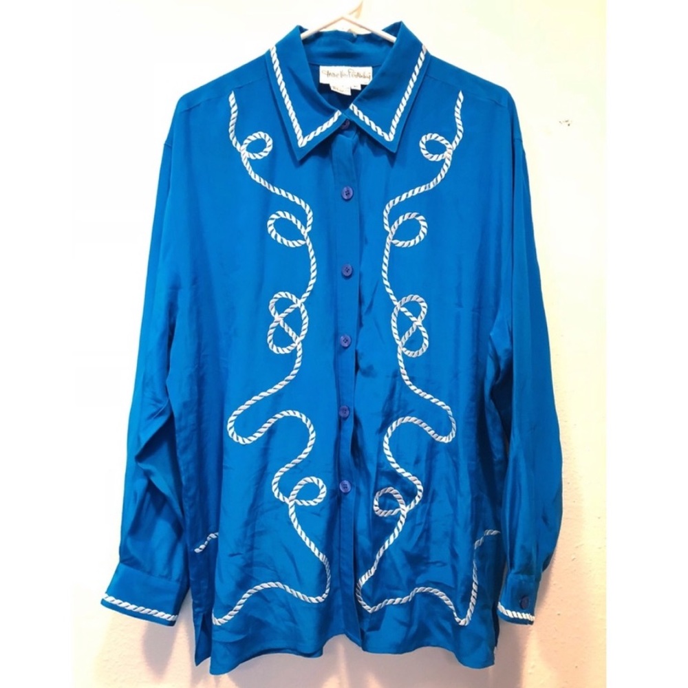 Diane Von Furstenberg Western Silk Blouse